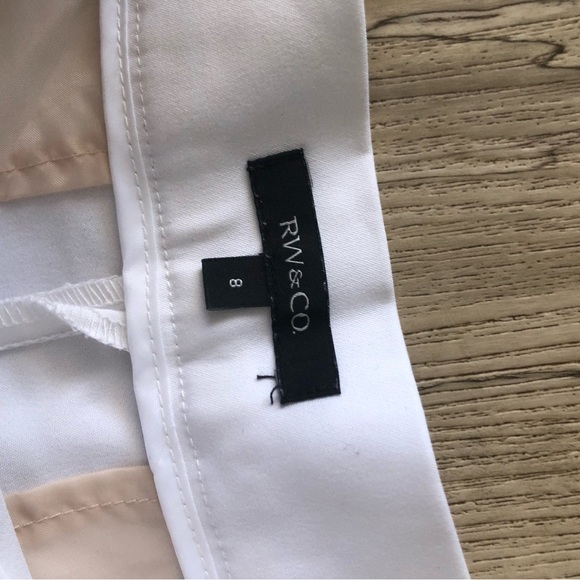 RW&CO. High Waist White Shorts - Picture 3 of 5